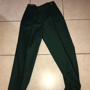 Green dress pants